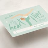 "Heart Flips" - Classroom Valentines in Mint by Robin Ott - Detail
