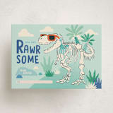 "Rawr-some friend" - Classroom Valentines in Seafoam by Sabrin Deirani - Front