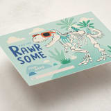 "Rawr-some friend" - Classroom Valentines in Seafoam by Sabrin Deirani - Detail