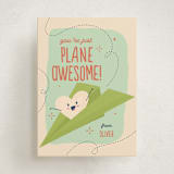 "Plane Awesome" - Classroom Valentines in Seafoam by Vera Lim - Front