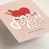 "Heart melted" - Classroom Valentines in Peach by iamtanya - Detail