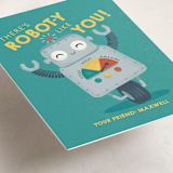 "There's Robot-y Like You!" - Classroom Valentines in Machine Marine by tinaleeart - Detail