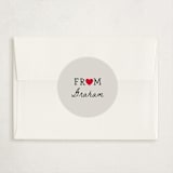 "Top Secret" - Classroom Valentines in Licorice by Orasie - Matching Custom Sticker
