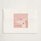 "Unicorn Magic" - Classroom Valentines in Peach by Angela Thompson - Matching Custom Sticker