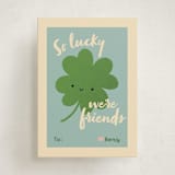 "Lucky Leaf" - Classroom Valentines in Sky by Adelyn T. - Front
