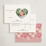 "You're a Cool Cat Valentine" - Classroom Valentines in Peony by Kate Vories - Back of Card Options