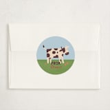 "Moo-velous friend" - Classroom Valentines in Brown Cow by Sherley Ferreira - Matching Custom Sticker