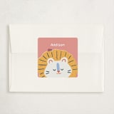"Not Lion, I Like You" - Classroom Valentines in Flamingo by Simplelooklet - Matching Custom Sticker