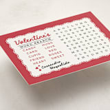"word search" - Classroom Valentines in Strawberry by Kamala Nahas - Detail