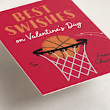 "Best Swishes" - Classroom Valentines in Cherry by Erica Krystek - Detail