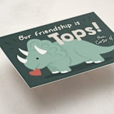"TriceraTOPS Friend" - Classroom Valentines in Everglade by Kacey Kendrick Wagner - Detail