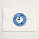 "Let's KICK IT!" - Classroom Valentines in Sky by Terri Trigger - Matching Custom Sticker