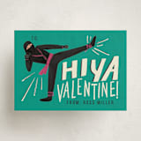 "HIYA Valentine" - Classroom Valentines in Moss by Shiny Penny Studio - Front