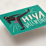 "HIYA Valentine" - Classroom Valentines in Moss by Shiny Penny Studio - Detail