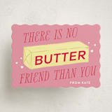 "Butter Friend" - Classroom Valentines in Flamingo by Jackie Crawford - Front