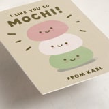 "So Mochi" - Classroom Valentines in Olive by Ani Somi - Detail