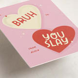 "Slay" - Classroom Valentines in Bubblegum by Vera Lim - Detail
