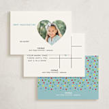 "Bento be friends" - Classroom Valentines in Teal by Annie Holmquist - Back of Card Options