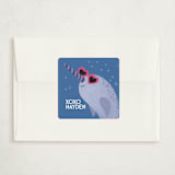 "Narwhal" - Classroom Valentines in Ocean by Jenna Holcomb - Matching Custom Sticker