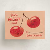 "Cherry Sweet" - Classroom Valentines in Peach by Gwen Bedat - Front