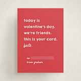 "Facts" - Classroom Valentines in Cinnamon by Alexandra Cohn - Front