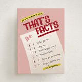 "That's Facts" - Classroom Valentines in Rose by Carolyn Kach - Front