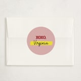 "That's Facts" - Classroom Valentines in Rose by Carolyn Kach - Matching Custom Sticker