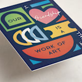 "Art of friendship" - Classroom Valentines in Navy by Ana de Sousa - Detail