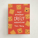 "Cheezy" - Classroom Valentines in Peach by Annie Holmquist - Front