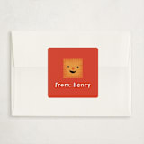 "Cheezy" - Classroom Valentines in Peach by Annie Holmquist - Matching Custom Sticker