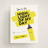 "Highlight of My Day" - Classroom Valentines in Lemon by Erica Krystek - Front