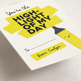 "Highlight of My Day" - Classroom Valentines in Lemon by Erica Krystek - Detail