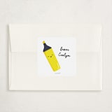 "Highlight of My Day" - Classroom Valentines in Lemon by Erica Krystek - Matching Custom Sticker