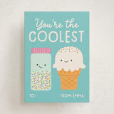 "Coolest" - Classroom Valentines in Bluebell by Annie Holmquist - Front