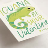 "Iguana Love" - Classroom Valentines in Grass by Jessie Steury - Detail