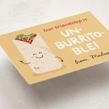 "Un-burrito-ble" - Classroom Valentines in Cornflower by Erica Krystek - Detail