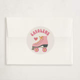 "Groovy Skates" - Classroom Valentines in Bubblegum by Karidy Walker - Matching Custom Sticker