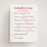 "Valentine Mad Libs" - Classroom Valentines in Cherry by Shirley Lin Schneider - Front