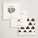 "I Like The Way You Roll" - Classroom Valentines in Cranberry by Itsy Belle Studio - Back of Card Options