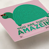 "Turtley Amazeing" - Classroom Valentines in Bubblegum by Jenna Holcomb - Detail
