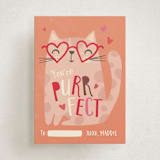 "Purrfect..." - Classroom Valentines in Candy by Vera Lim - Front