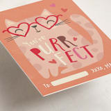 "Purrfect..." - Classroom Valentines in Candy by Vera Lim - Detail