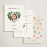 "Conversation Heart Compliments" - Classroom Valentines in Cream by taylorVdesign - Back of Card Options