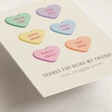 "Conversation Heart Compliments" - Classroom Valentines in Cream by taylorVdesign - Detail