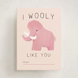 "wooly mammoth" - Classroom Valentines in Cotton Candy by Lori Wemple - Front