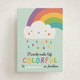 "Colorful" - Classroom Valentines in Rainbow by Monika Torun - Front