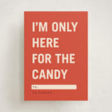 "Here for the Candy" - Classroom Valentines in Heart by Stephanie Hawkes - Front