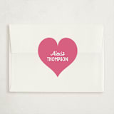 "Heart Glasses" - Classroom Valentines in Magenta by Jessie Steury - Matching Custom Sticker