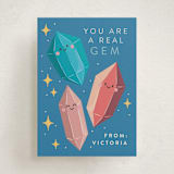 "Crystal Gems" - Classroom Valentines in Sapphire by Diana Pinnell - Front