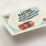 "Race With Friends" - Classroom Valentines in Cardinal by Kelsey Mucci - Detail